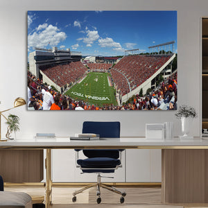 Virginia Tech Hokies Football Team Print - Blacksburg Lane