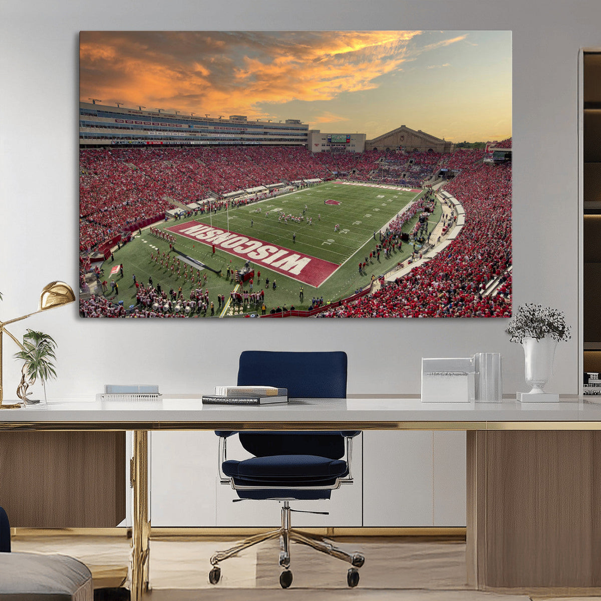 Camp Randall Stadium Wisconsin Badgers Large Wall Art Canvas