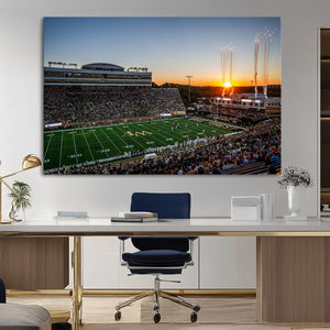 Demon Deacons Football Team Print Canvas- Winston-Salem