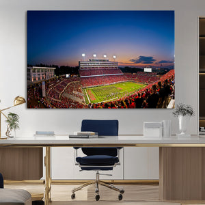Wolfpack Football Team Wall Art Print - Raleigh