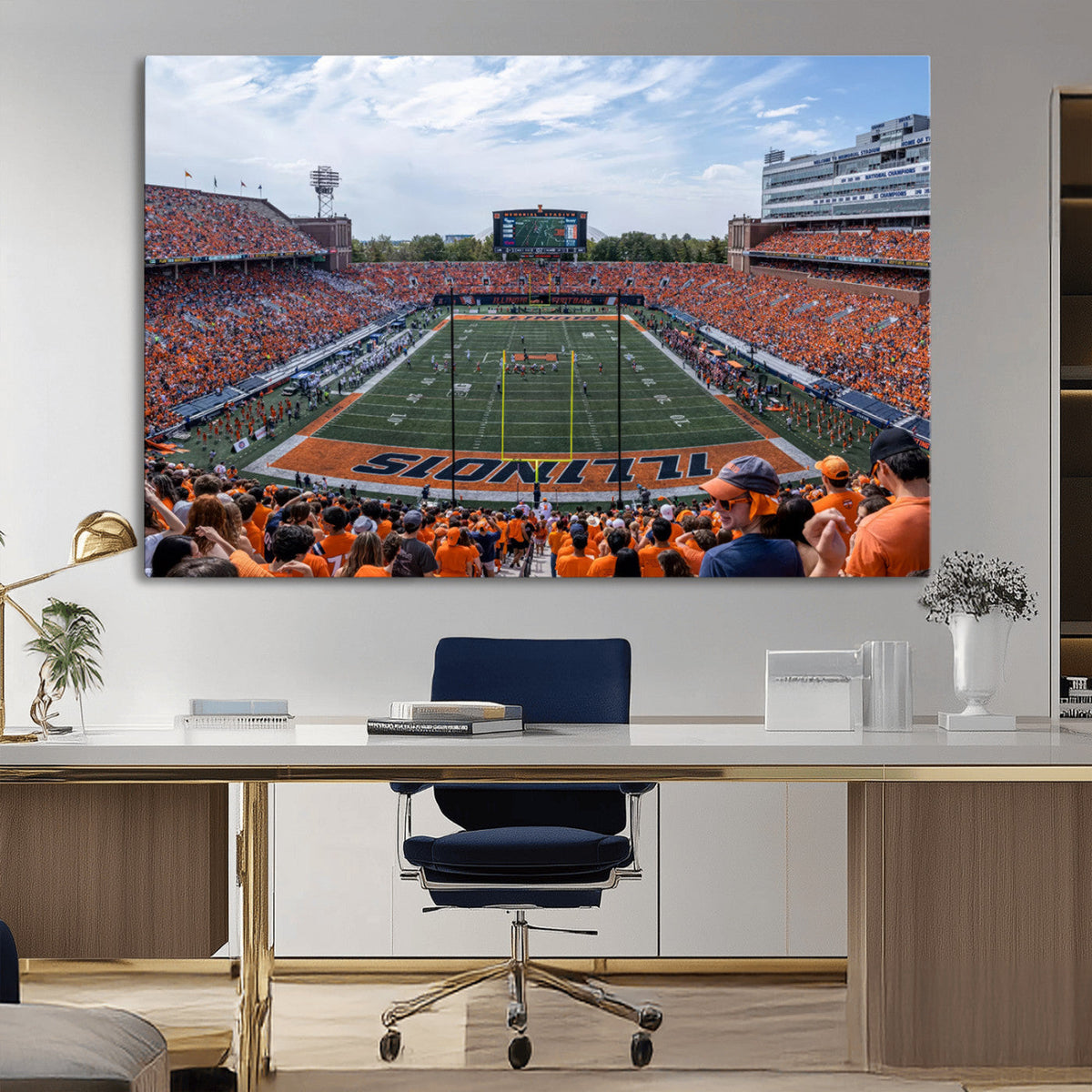 University of Illinois Fighting Illini Football Team Print