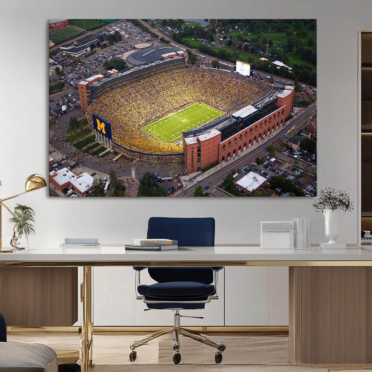 University of Michigan Wolverines Football Team Print - Ann