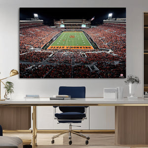 Oklahoma State Cowboys Canvas Print, Football Team Print -