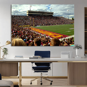 Central Michigan University Chippewas Football Team Print -