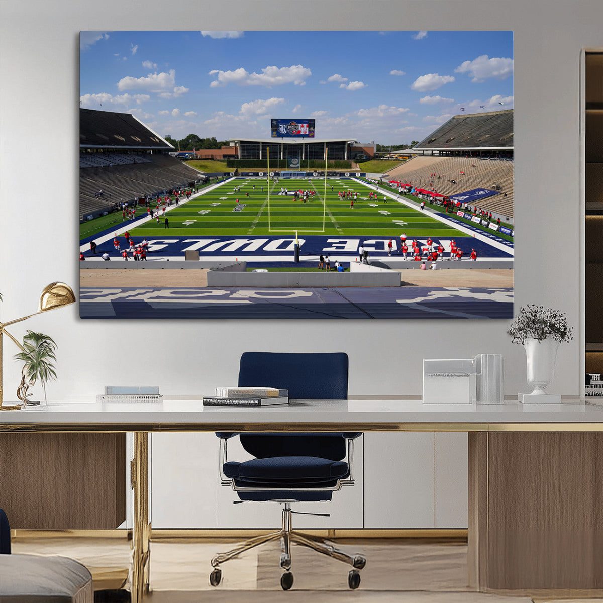 Rice University Owls Football Team Print - Houston Rice