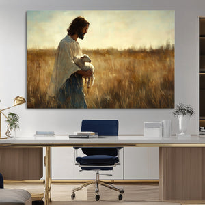 Jesus the Good Shepherd Wall Art Canvas Print -