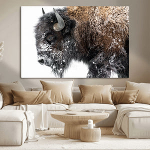 American Bison Wall Art Print – Majestic Buffalo Canvas