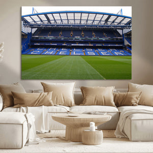 Chelsea FC Soccer Team Print - Stamford Bridge Stadium Wall