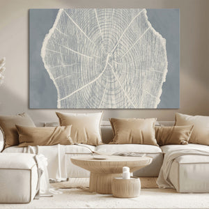 Abstract Tree Ring Wall Art Canvas Print – Nature-Inspired,