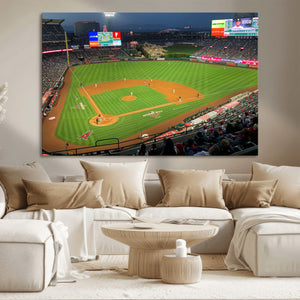 Angel Stadium Aerial Canvas Print – Los Angeles Angels