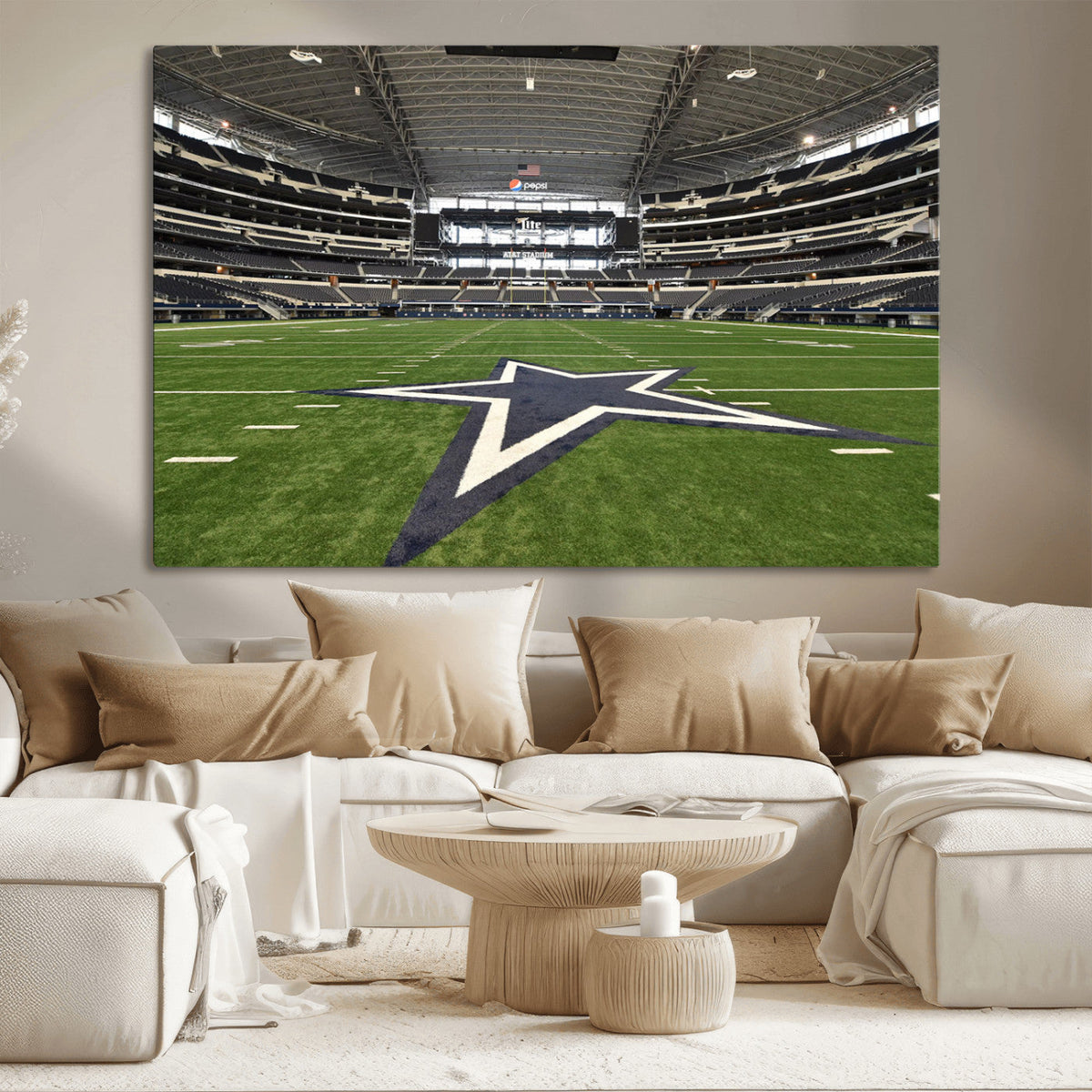 Dallas Cowboys Football Team Print - Arlington AT&T Stadium