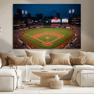 St. Louis Cardinals Baseball Team Print - Busch Stadium Wall