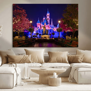 Castle Large Wall Art Disney Magic Kingdom Kids Room Decor -