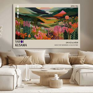 Yayoi Kusama Japan 1986 Wall Art Canvas Print – Vibrant