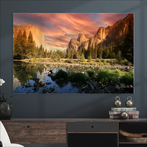 Yosemite Valley Wall Art Canvas Print – El Capitan Sunset