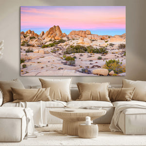 Vibrant Sunset Sky Wall Art Canvas Print – Framed Joshua