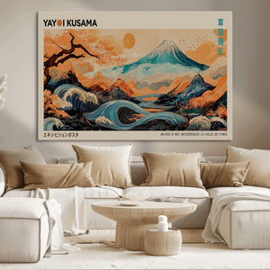 Yayoi Kusama Wall Art Canvas Print – Framed Large Abstract