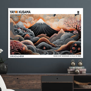 Yayoi Kusama Wall Art Canvas Print – Framed Japanese Dot Art
