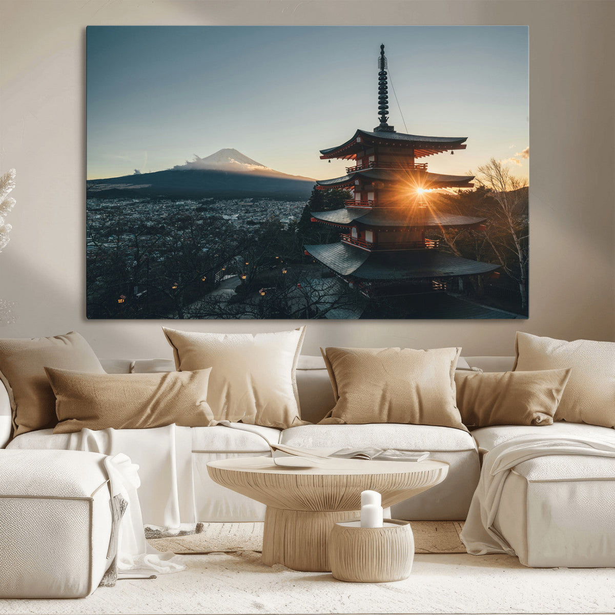 Mount Fuji Wall Art Canvas Print – Framed Japan Travel Art