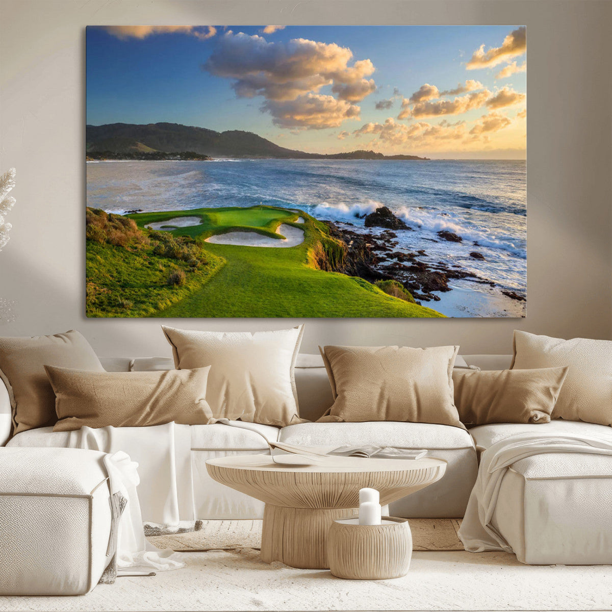 Pebble Beach Golf Links Wall Art Canvas Print – Iconic