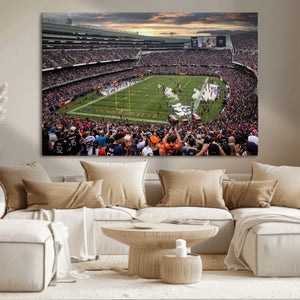 Chicago Bears Soldiers Field Wall Art Canvas Print – Framed