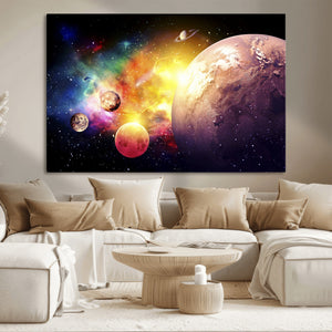 Space and Galaxy Canvas Print