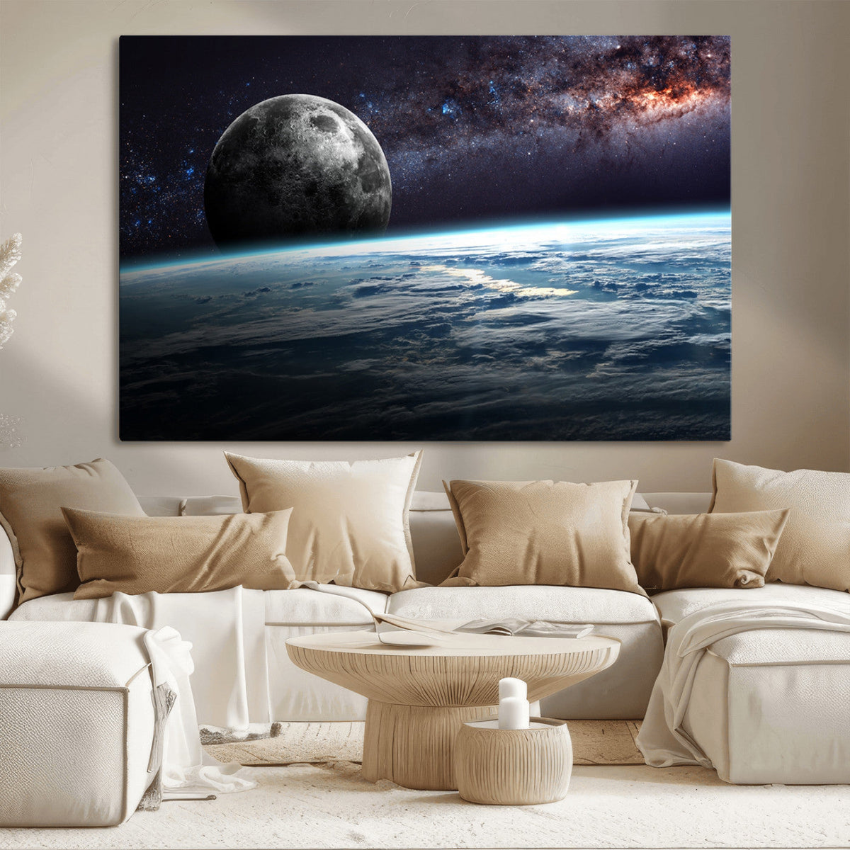 Space and Planet Canvas Print