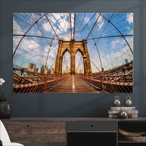 Brooklyn Bridge Manhattan Wall Art Canvas Print