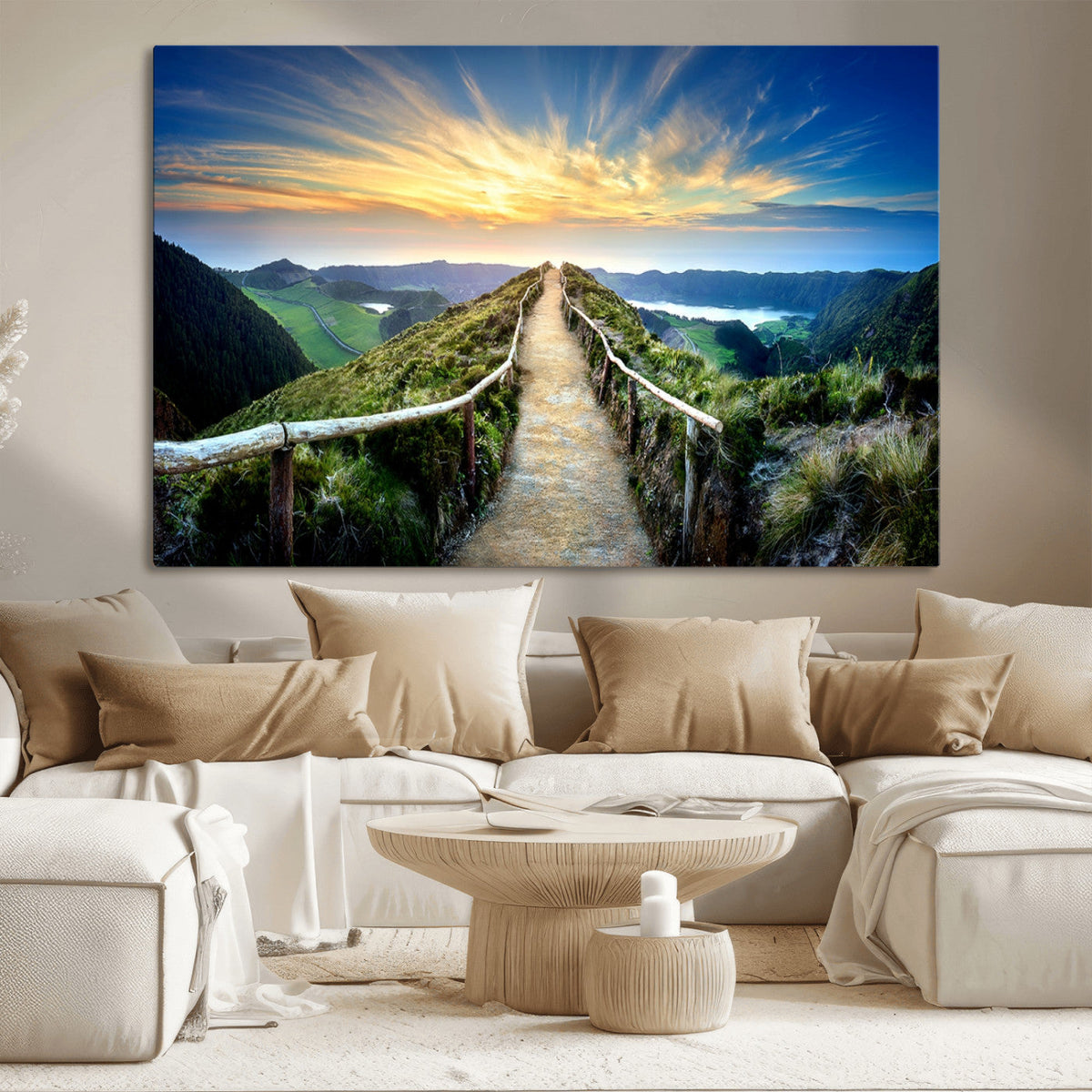 Mountain Landscape Wall Art Canvas Print