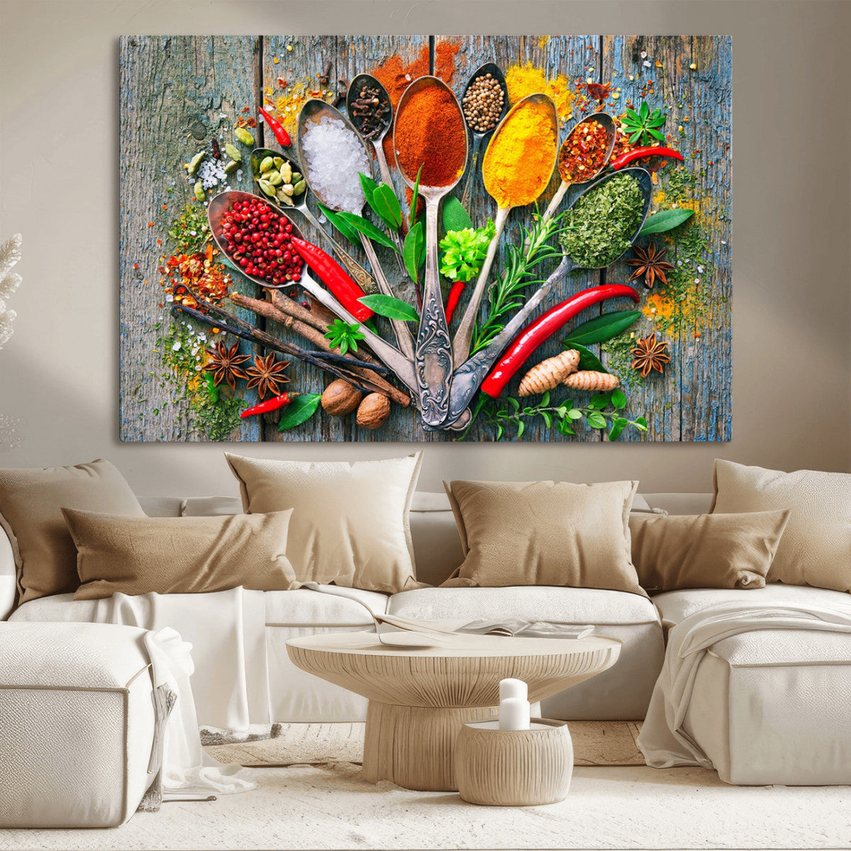 Spoonful of Spices Cooking Wall Art Canvas Print - Vibrant