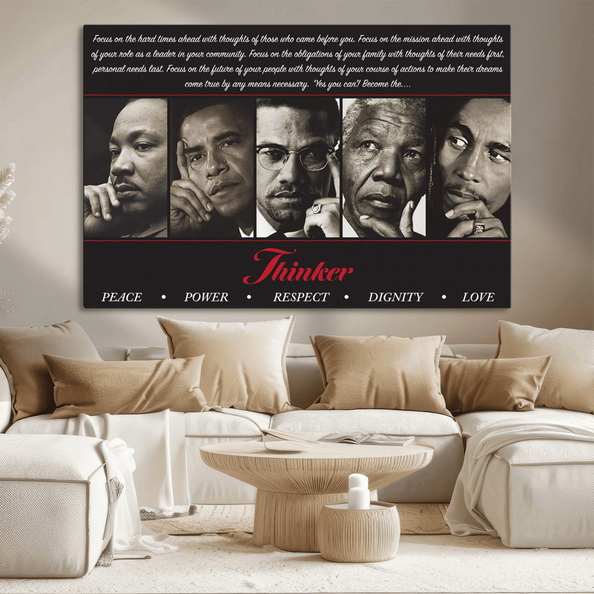 Thinkers of Wall Art Canvas Print - Inspirational Wall Art
