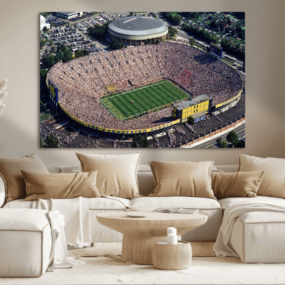 Michigan Wolverines Football Team Print - Ann Arbor Michigan
