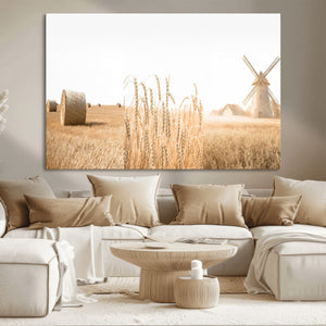 Vintage Farmhouse Triptych Wall Art – Giclée Canvas