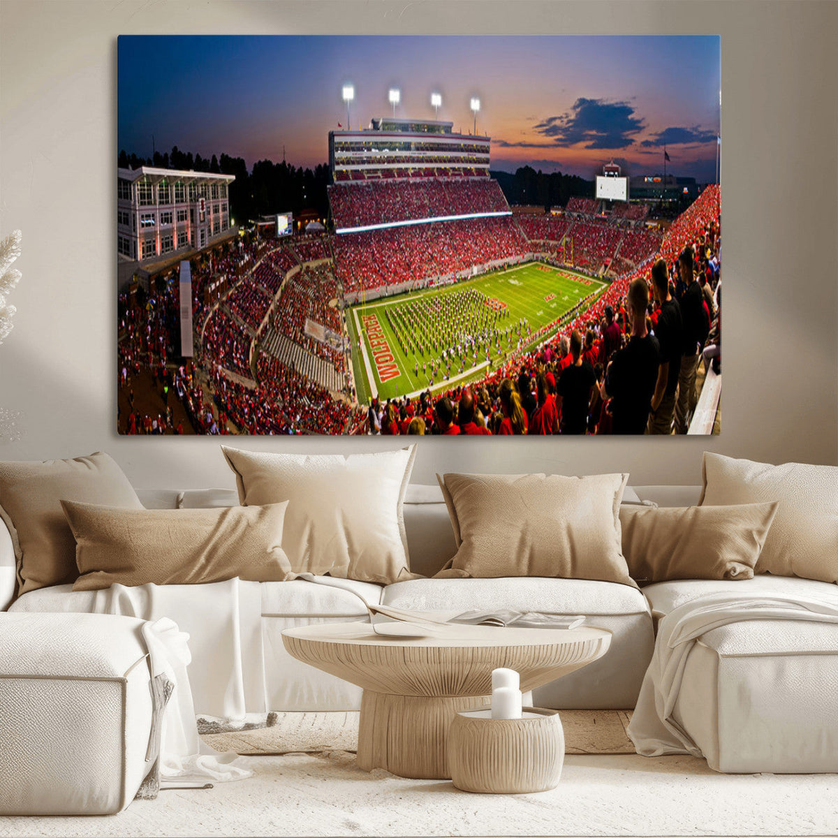 NC State Wolfpack Football Team Print - Raleigh