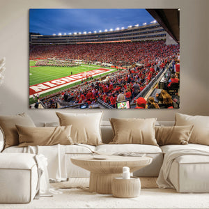Wisconsin Badgers Football Team Print - Madison Camp Randall