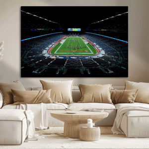 Denver Broncos Football Team Print Canvas- Denver Empower