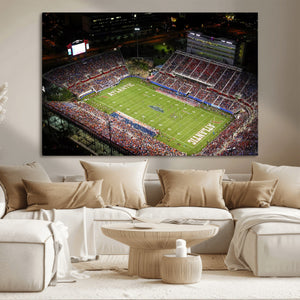 Florida Atlantic University Owls Canvas Print, Football Team
