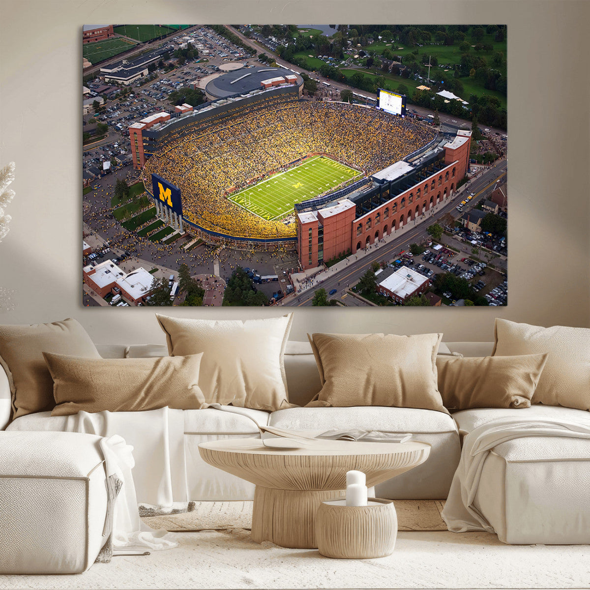 University of Michigan Wolverines Football Team Print - Ann