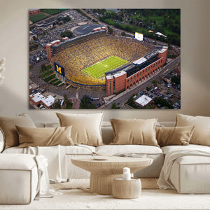 University of Michigan Wolverines Football Team Print - Ann