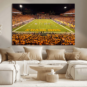 ASU Sun Devils Football Team Print - Phoenix Mountain