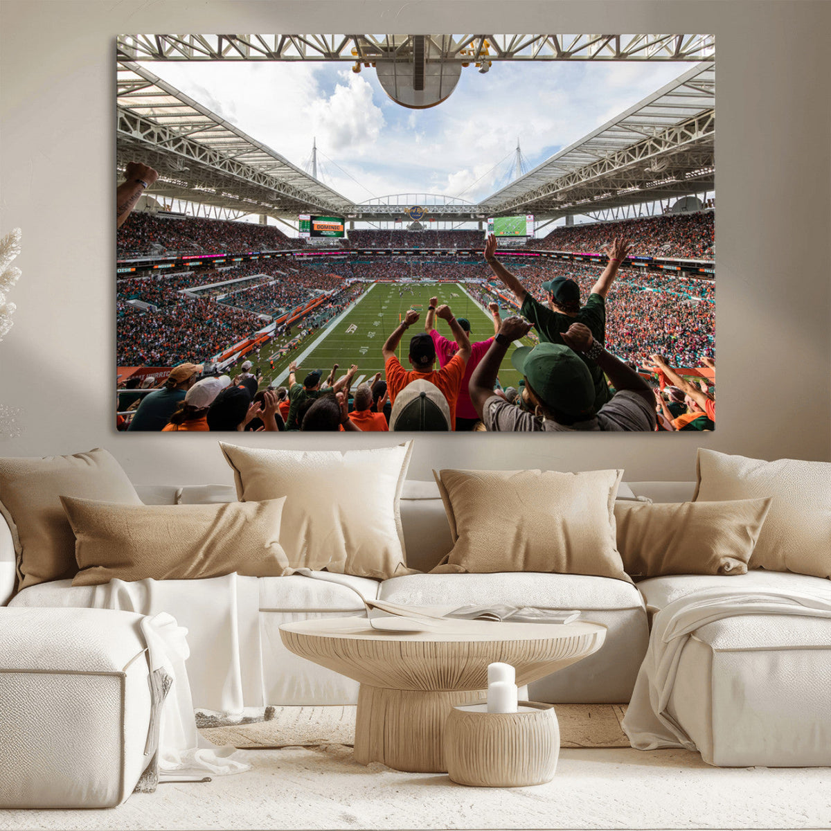 Miami Hurricanes Football Team Wall Art Print - Miami Hard