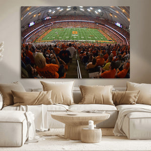Syracuse University Orange Football Canvas Print, Football