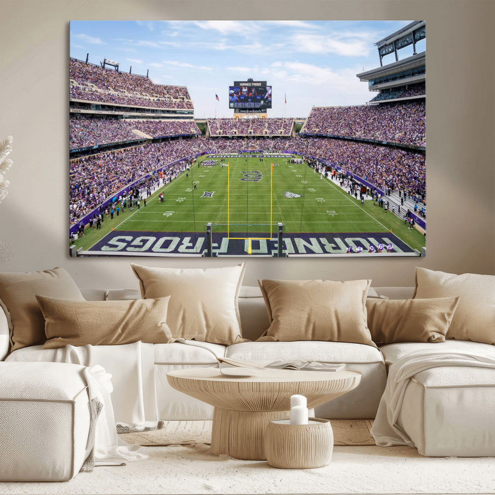 TCU Horned Frogs Football Team Print - Fort Worth Amon G.