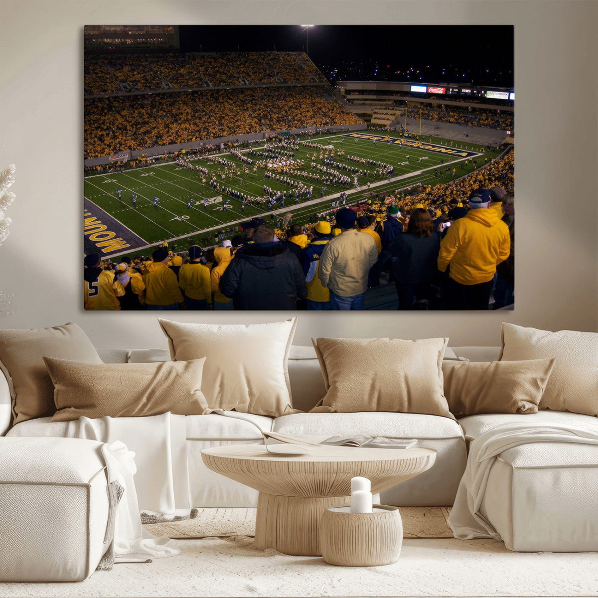 West Virginia Uni Mountaineers Football Team Print - Milan