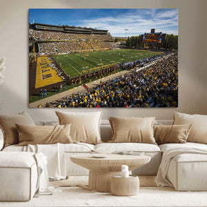 University of Wyoming Cowboys Football Team Print - Laramie