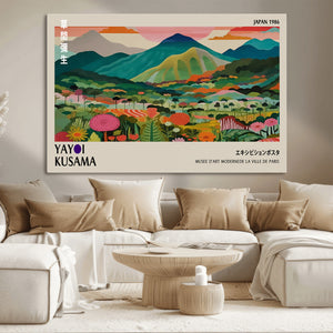 Yayoi Kusama Japan 1986 Canvas – Wabi Sabi Japanese Vibrant
