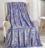 Soft Fleece Throw Blanket 50x60 – Lightweight Cozy Bed Couch Sofa Blanket for All Seasons