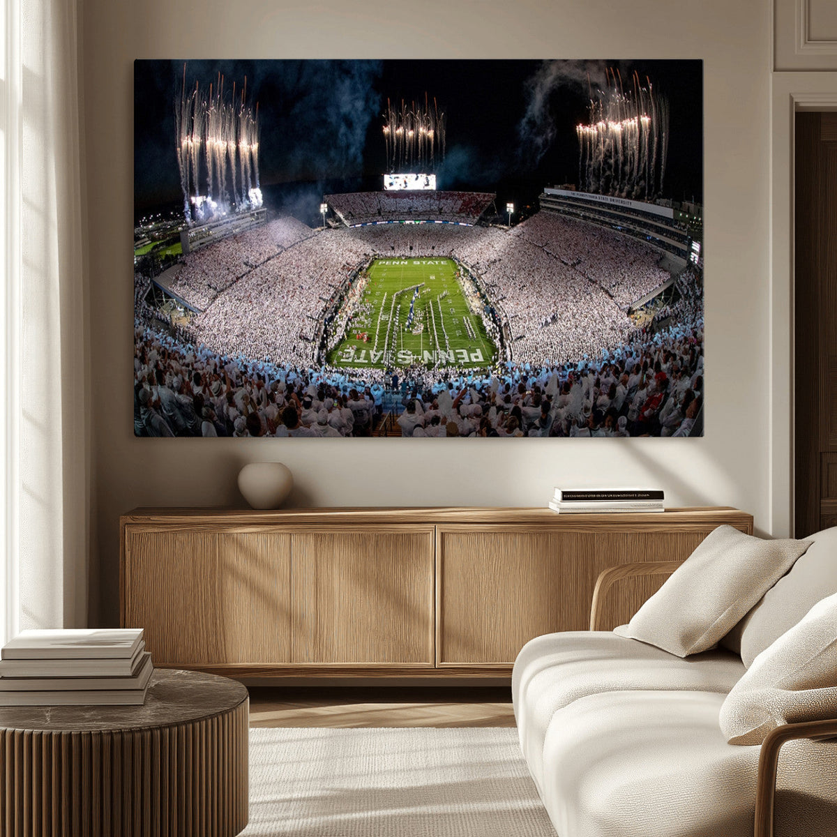 Penn Stadium Football Wall Art Canvas Print, Pennsylvania