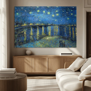 Vincent van Gogh Starry Night over the Rhone Abstract Wall
