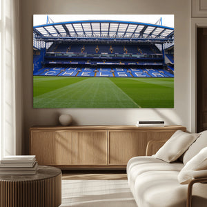 Chelsea FC Soccer Team Print - Stamford Bridge Stadium Wall